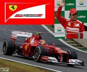 Puzzle Φελίπε Μάσα - Ferrari - Γκραν Πρι της Βραζιλίας 2012, 3η ταξινομούνται